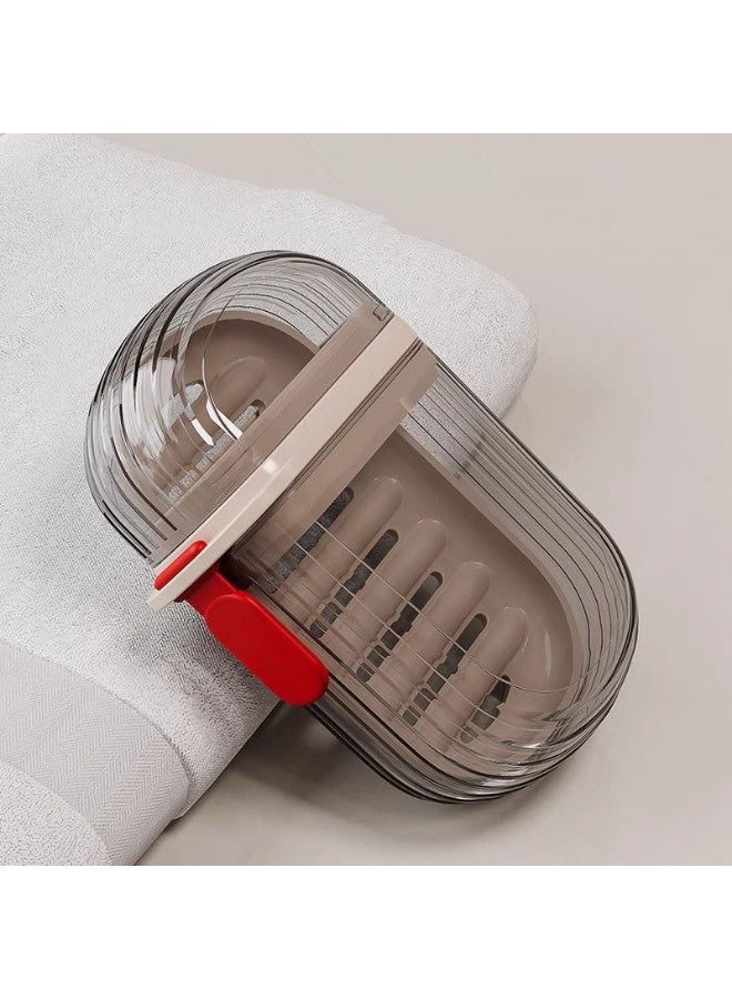 Travel Soap Case Leakproof Soap Container with Lid Portable Bar Soap Holder for Traveling, Soap Dish for Bathroom, Shower, Gym, School - Image 1