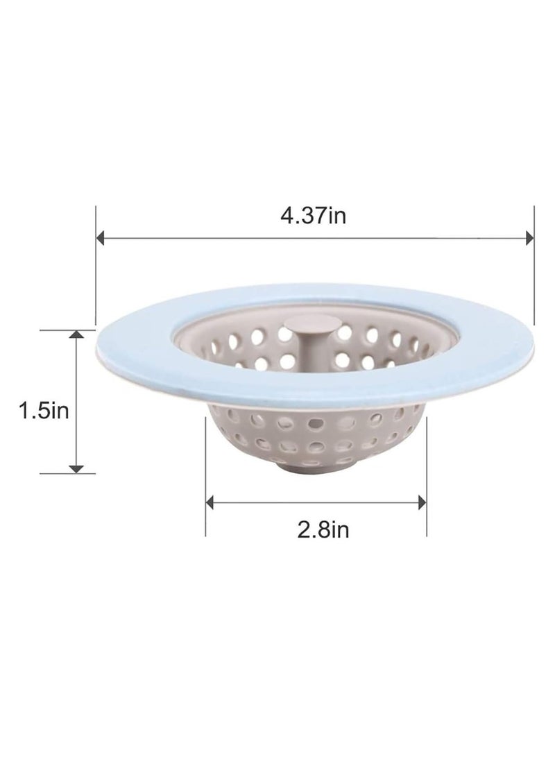 4 قطع من المطبخ السيليكون خزانة مرشح معالجة القمامة مرشح خزان أنابيب تصريف الصرف الخادف سمعة غطاء الصرف الصحي المطبخ سلة خزان المطبخ خزان السليكون غطاء الصرف الصحي - Image 2