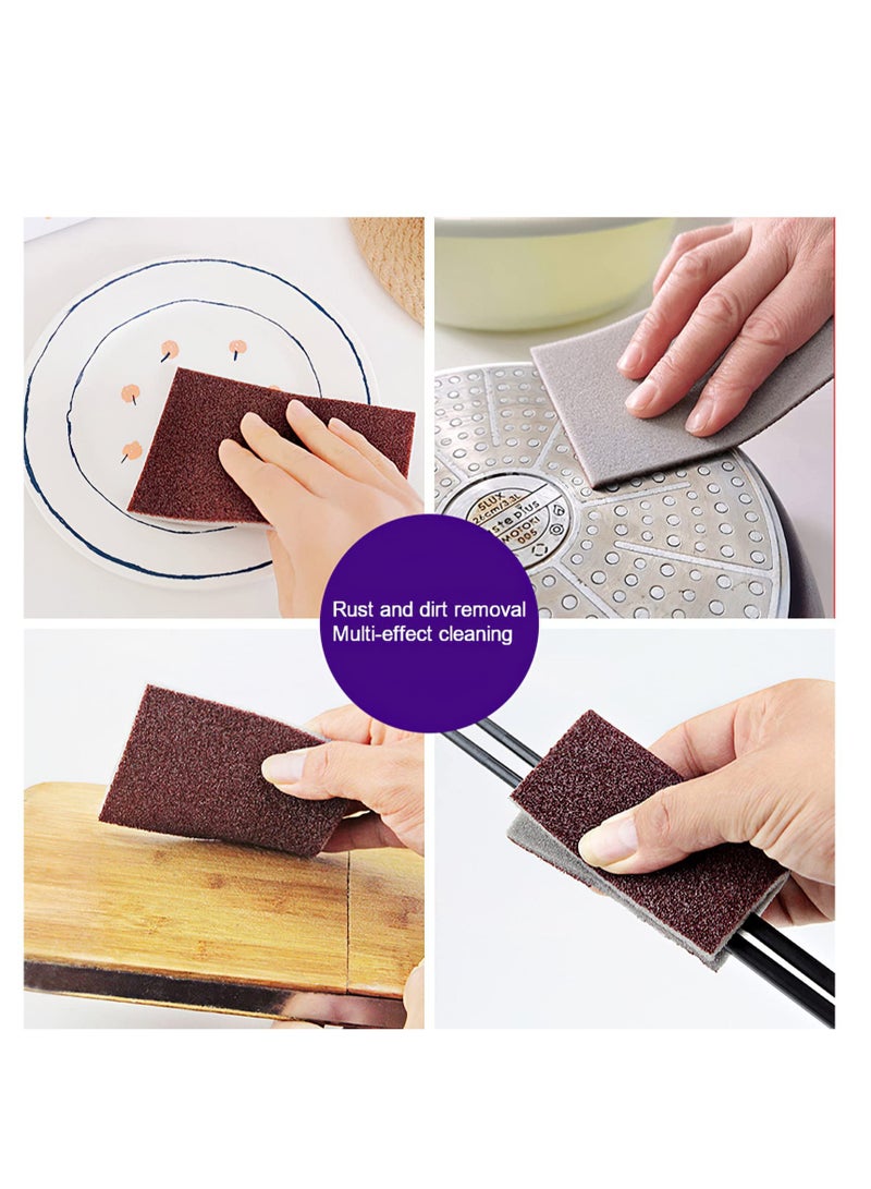 Excefore Nano Carborundum Sponge, 20 Pcs Emery Sponge Brush Clean Eraser Scrub, Kitchen Magic Cleaning Sponge for Removing Rust Cleaning Pots and Pans, Kitchen Cleaner Tool - Image 3