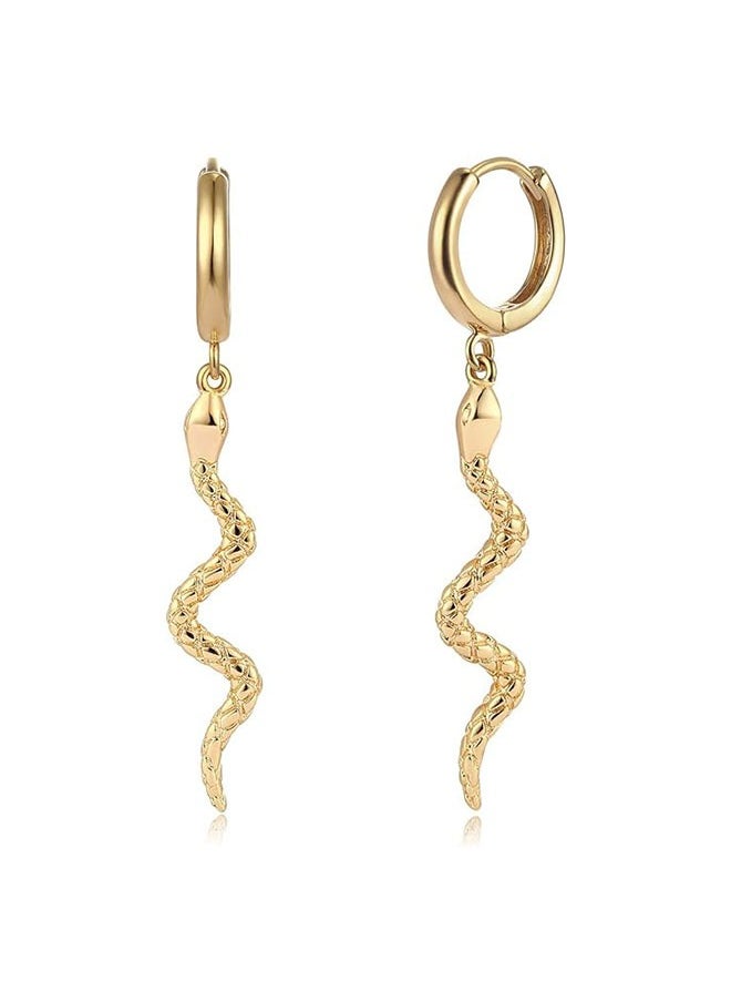 Mevecco - Women Gold Huggie Hoop Earrings Dangle Drop 14K Gold Filled Small Boho Beach Simple Delicate Handmade Hypoallergenic Jewelry Gift - Image 1