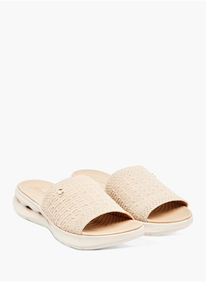 Le Confort - Womens Textured Slide Sandals With Slip-On Closure - Image 1