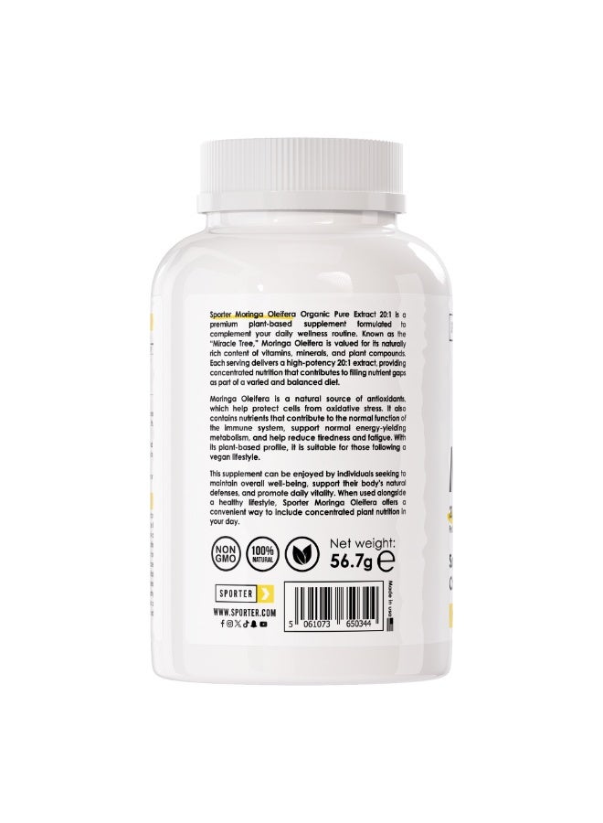 Sporter Moringa 20,000mg Extract Equivalent – 90 Capsules - Image 2