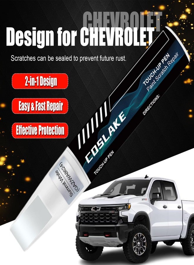 COSLAKE Car Touch Up Paint(Riptide Blue Metallic(GJV/WA121J)) for Chevrolet, Car Paint Scratch Repair Kit, Quick & Easy Solution to Repair, 2 in 1 Scratch Remover Pen with Color-Matched - Image 2