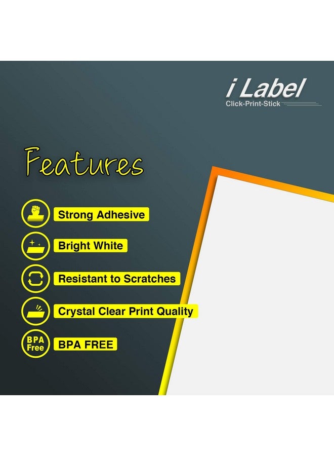 BETCKEY 8.5" X 11" Full Sheet Label Sticker Paper For Laser & Inkjet Printers [150 Sheets,150 Labels] - Image 4