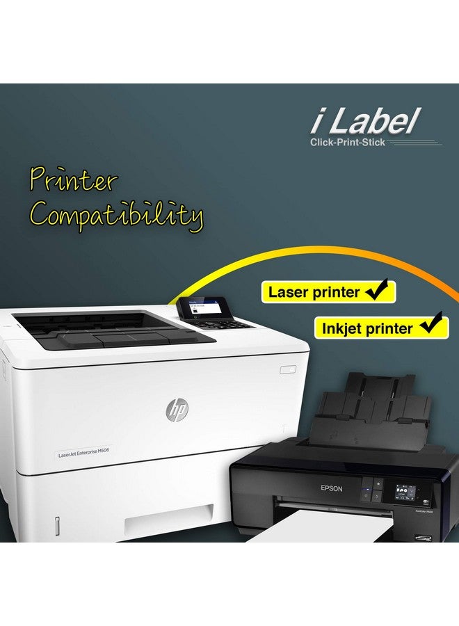 BETCKEY 8.5" X 11" Full Sheet Label Sticker Paper For Laser & Inkjet Printers [150 Sheets,150 Labels] - Image 5