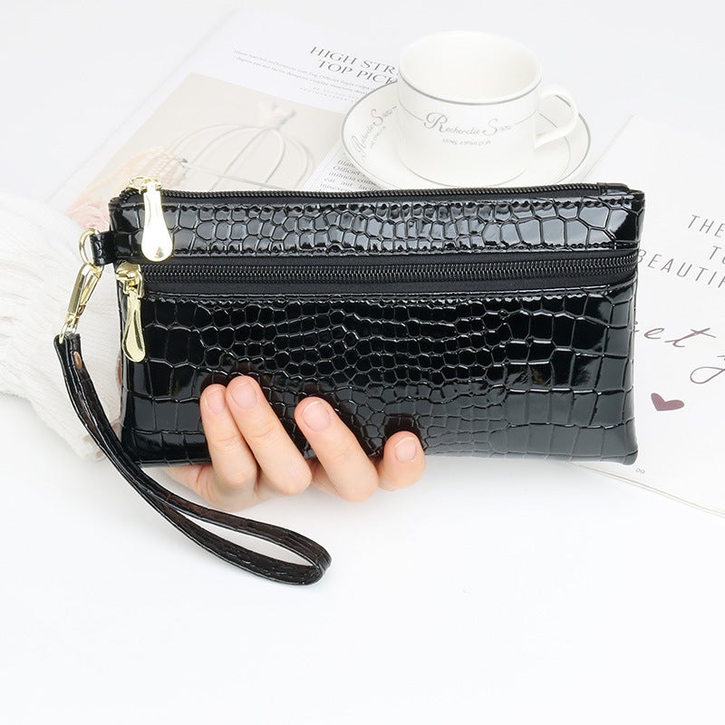 Multifunctional Solid Color PU Leather Wallet, RFID Blocking Design Portable Daily Storage Purse for Cards Cash Coin Business Use - Image 2