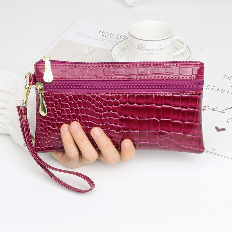 Multifunctional Solid Color PU Leather Wallet, RFID Blocking Design Portable Daily Storage Purse for Cards Cash Coin Business Use - Image 3