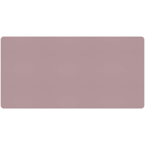 Bloss Pink Desk Mat, Large Mouse Pad, Non-Slip Desk Protector Mat, Leather Desk Blotter, Waterproof Desk Pad for Make Up Desk/31.5×15.7 Inch - Image 1