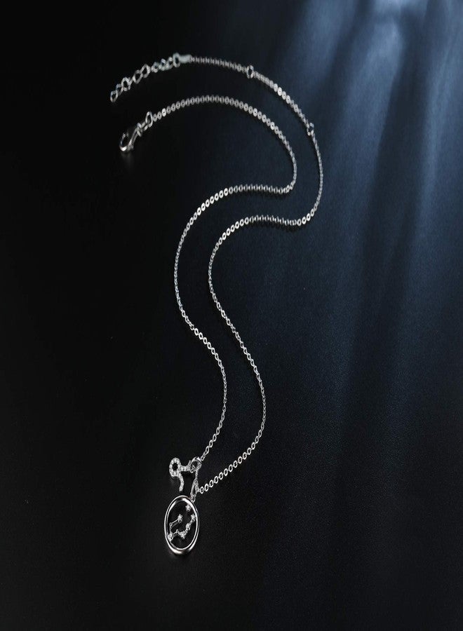 Presentski Taurus Zodiac Pendant Necklace 925 Sterling Silver Astrology Horoscope with Message Card - Image 3