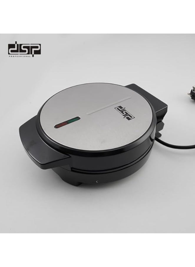 دي اس بي ماكينة صنع الوافل DSP، 1000 واط - KC1208 - فضي*أسود  - Image 2