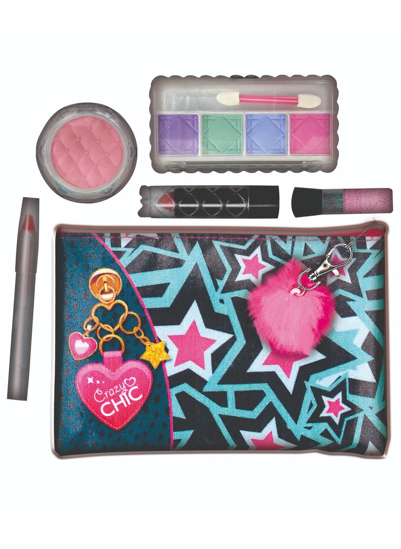 Clementoni Clementoni Crazy Chic  Pochette Make Up | Make Up Toy Kit | Do it Youself | Pretend Play | Arts & Crafts | Easy to Use | Develops Fine Motor Skills & Creativity | Colorful | Fashionable | Perfect Gift for Fashion Lovers!  - Image 2