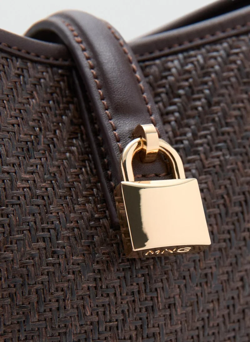 MANGO  Small raffia bucket bag for Women | Best Price UAE