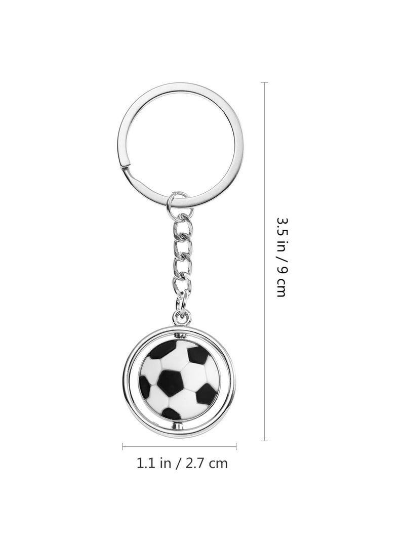 GGOOT Soccer Ball Keychain, Soccer Key Ring Rotating Sports Keychain for Party Favors Gifts Party Bag Fillers - Image 2