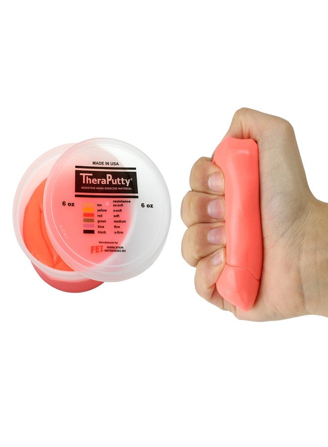 Theraputty CanDo Theraputty Plus Hand Exercise Putty for Rehabilitation, Exercises, Hand Therapy, Hand Strengthening, Stress Relief - Red 6 oz Soft - Image 1