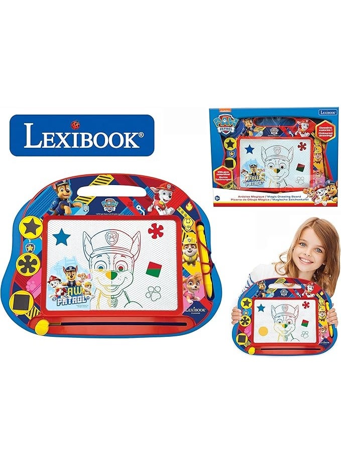 Lexibook Multicolor Magic Magnetic Paw Patrol Drawing Board, Artistic Creative Toy for Girls and Boys, Stylus Pen and Stamps, Red/Blue, CRPA550 - Image 4