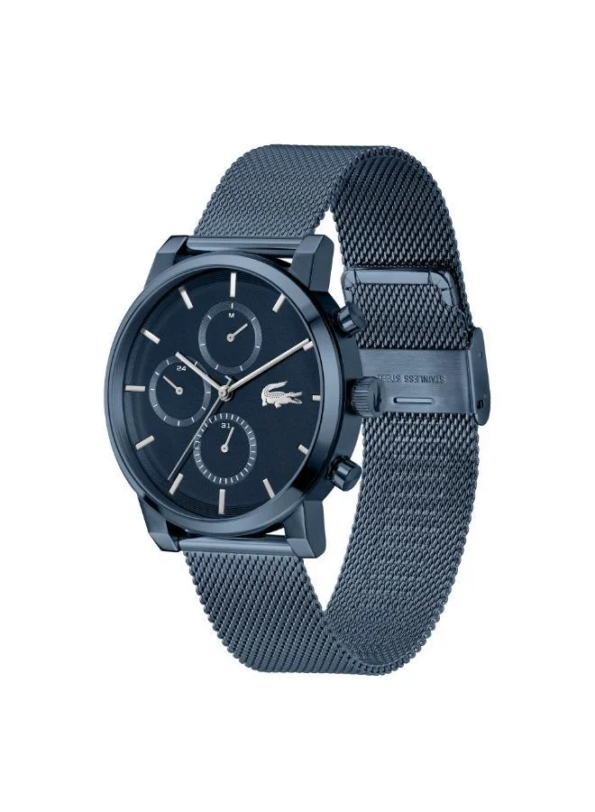 Lacoste  Ionic Plated Blue Steel Quartz Multifunction Watch for Men | Best Price UAE