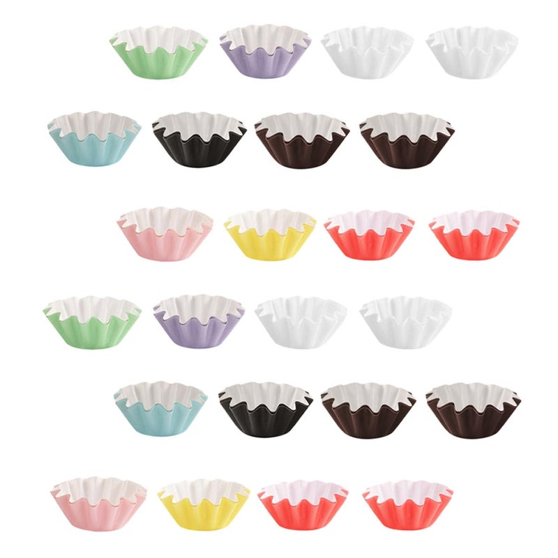 Heat Resistant Disposable Cupcake Liners 50Pcs Multi Color Baking Supplies - Image 2