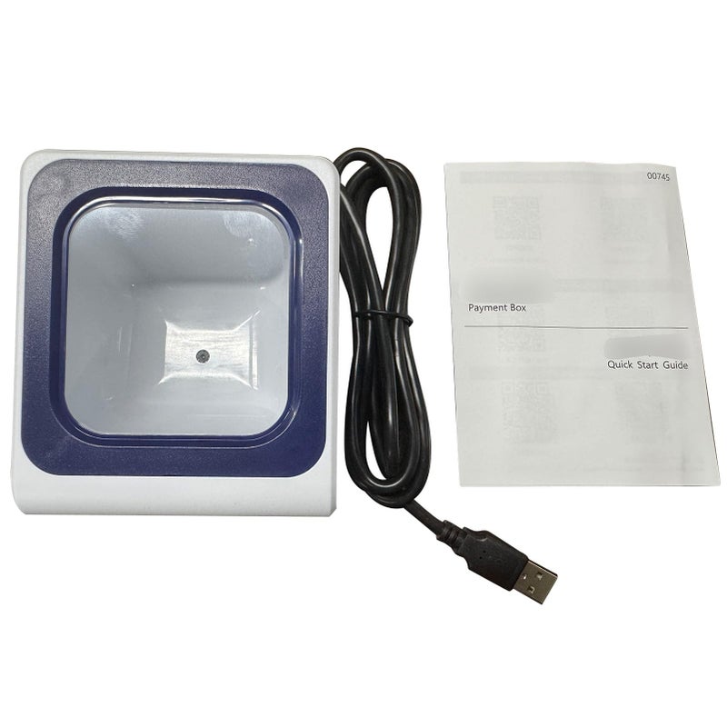 Desktop Barcode Scanner 1D 2D Reader Fast Decoding for Supermarkets Retail Environments - Image 2