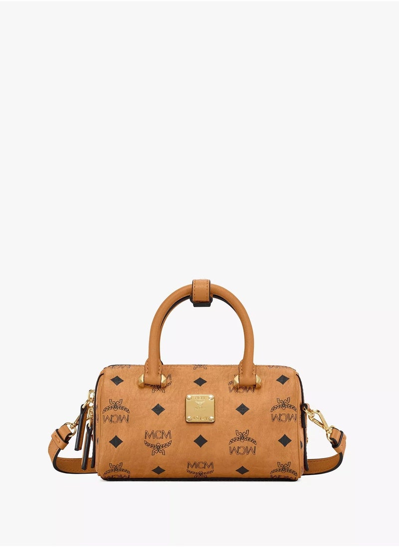 MCM Aren Boston Bag in Visetos Original - Image 1