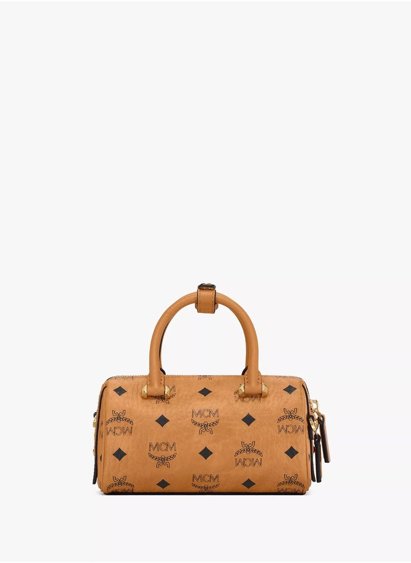 MCM Aren Boston Bag in Visetos Original - Image 3