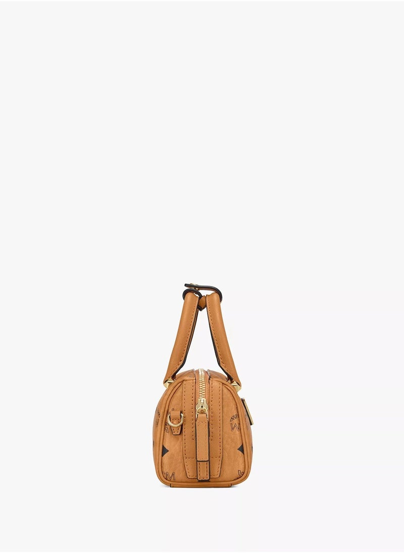 MCM Aren Boston Bag in Visetos Original - Image 5