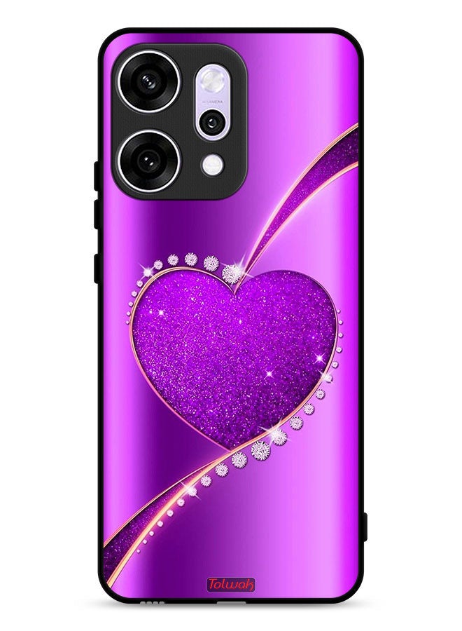 Tolwak Oppo Reno14 Pro Protective Case Cover Glitter Heart - Image 1