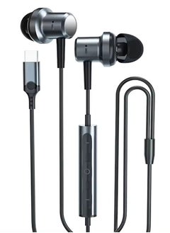 Letv Metal Wire In-Ear Noise Cancelling Digital Headphones For Iphone15/IPAD/ Huawei/Samsung  - Image 1
