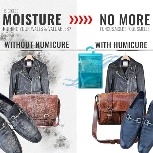 Humicure Moisture Absorber Hanging Bag Prevents Mould & Fungus, Dehumidifier Humidity Control with 1 Litre Absorption Capacity for Wardrobe, Bathroom, Kitchen, and Bedroom (Pack of 3, Rose & Lavender) - Image 5