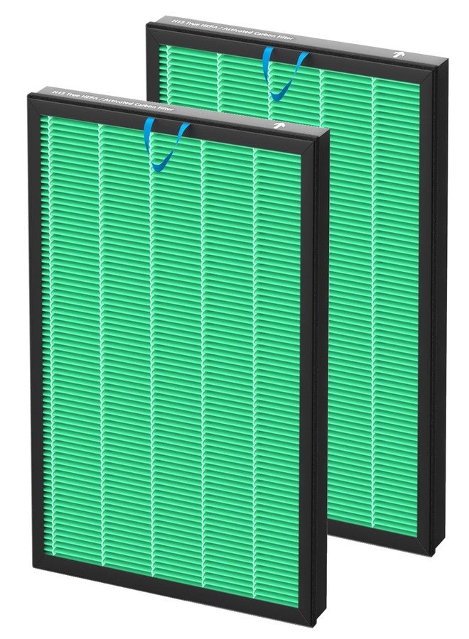 Colorfullife Vital 100S Replacement Filter for LEVOIT Vital 100S and Vital 100S-P Air Purifier, H13 Ture HEPA and Activated Carbon Vital 100S-P Filters, Vital 100S-RF-TX, 2 Pack Green - Image 1