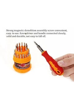Vrofy Vrofy 31 In 1 Mini Screwdriver Bits Set with Magnetic Flexible for Home Appliance Laptop Mobile Computer Repairing Preparations 31 in 1  - Image 5