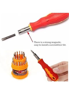 Vrofy Vrofy 31 In 1 Mini Screwdriver Bits Set with Magnetic Flexible for Home Appliance Laptop Mobile Computer Repairing Preparations 31 in 1  - Image 4