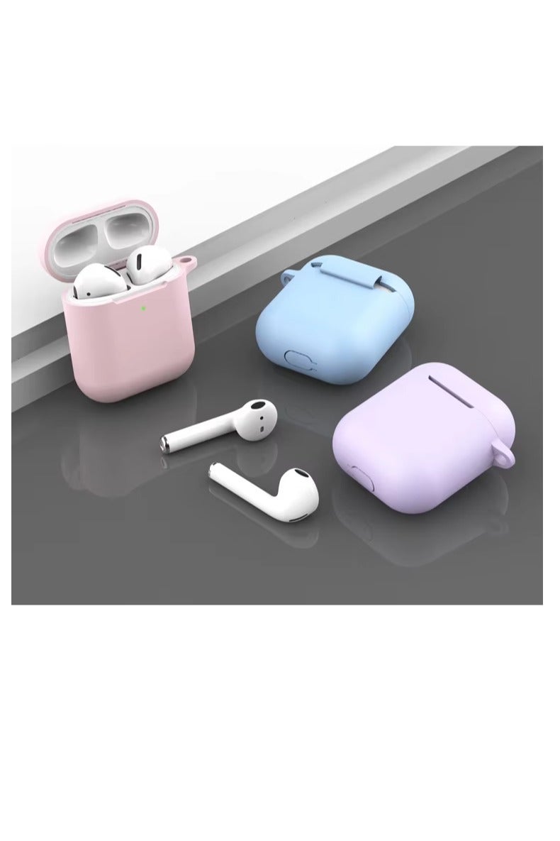 Compatible with AirPods 4 Case (2024), Soft Silicone Full Protective Case Cover with Keychain, For Apple AirPods 4th Generation for Women Men (Pink) - Image 3