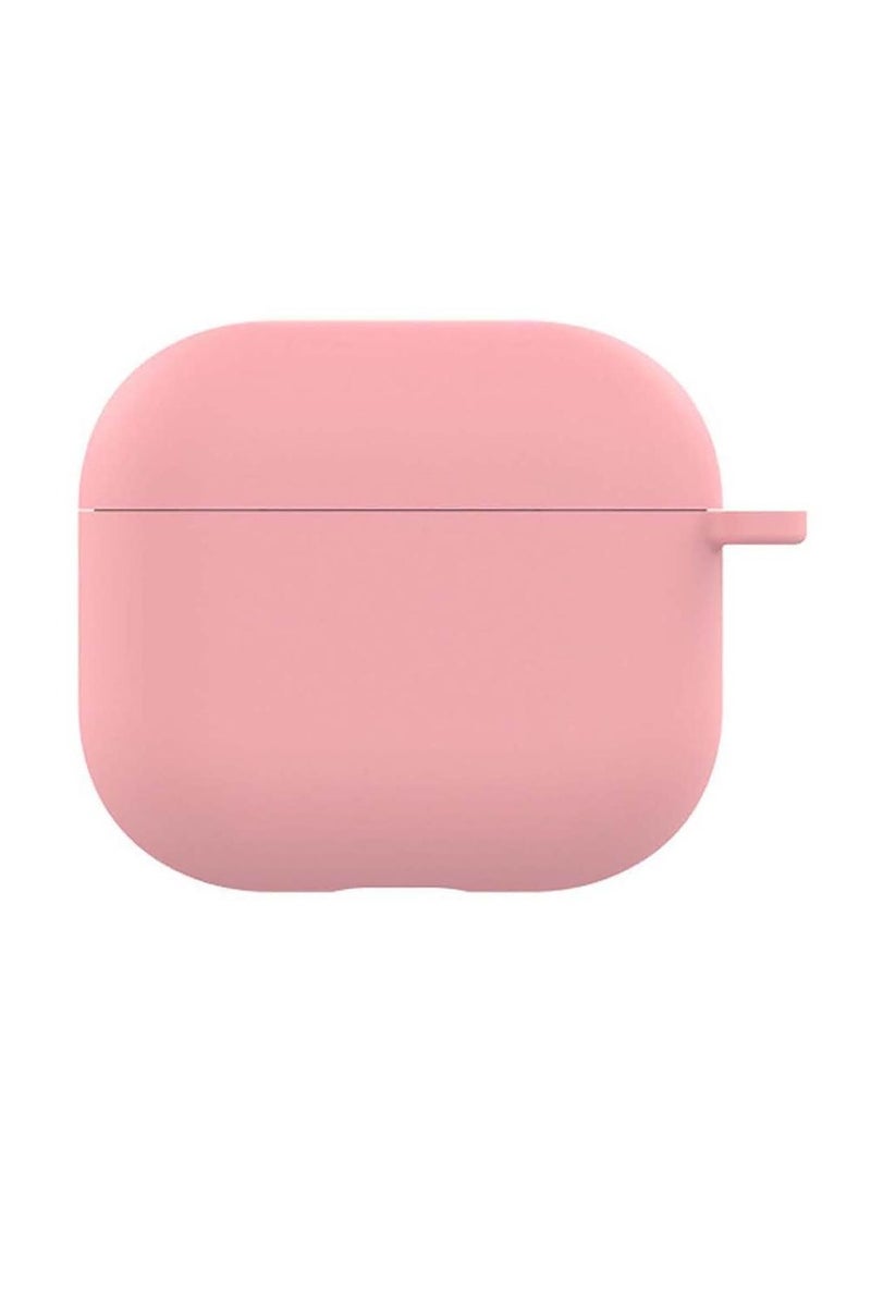Compatible with AirPods 4 Case (2024), Soft Silicone Full Protective Case Cover with Keychain, For Apple AirPods 4th Generation for Women Men (Pink) - Image 4