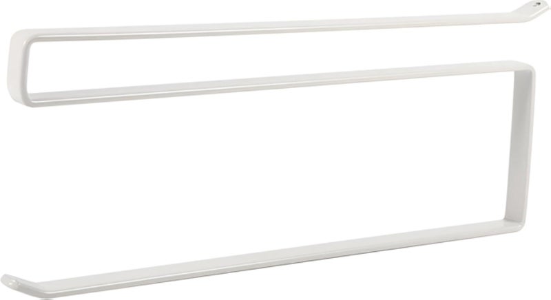 حامل مناشف ورقية أبيض أنيق للحمام والمطبخ: موزع من الفولاذ المقاوم للصدأ يُثبت على الحائط لبكرات المناشف الورقية، مما يوفر حلاً أنيقاً ومنظماً للتخزين في منزلك.