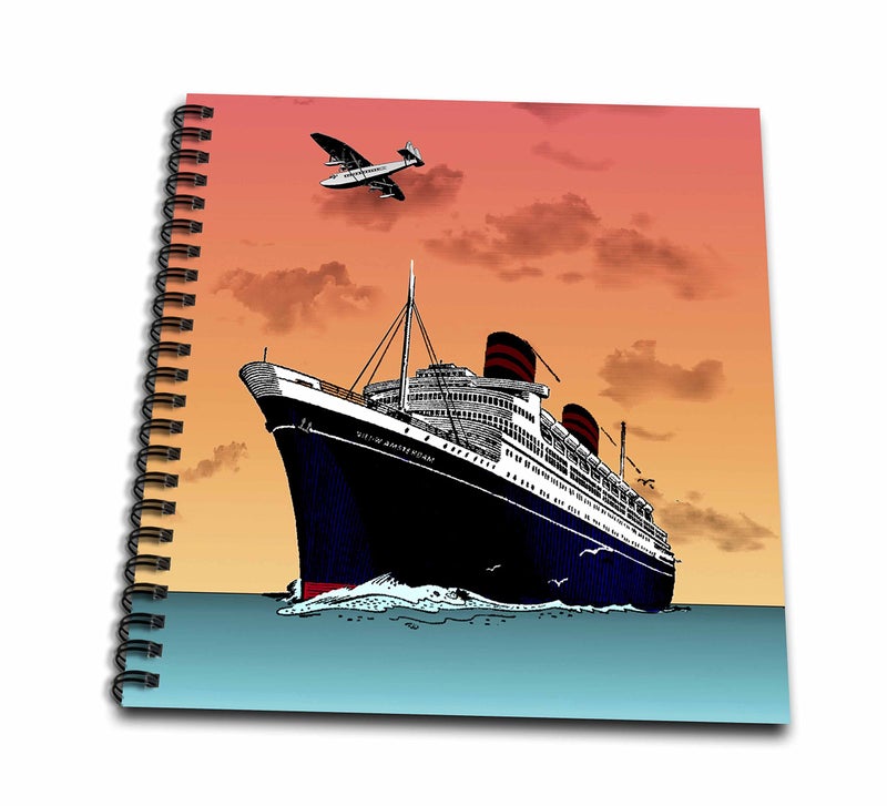 3DROSE 3dRose db_34487_2 Tropical Ship Cruise - Memory Book, 12 by 12"  - Image 1