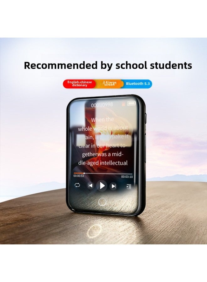 Mp3 Walkman Student Mp4 High School Dedicated Mp5 Music Player Listening Music Artifact Mp6 English Listening Bluetooth-Body Color:2.4 Hd Touch Screen-Memory Capacity:32GB [body Memory] - Package 1: Host + Music Headphones + OTG + 3-year Warranty  - Image 2
