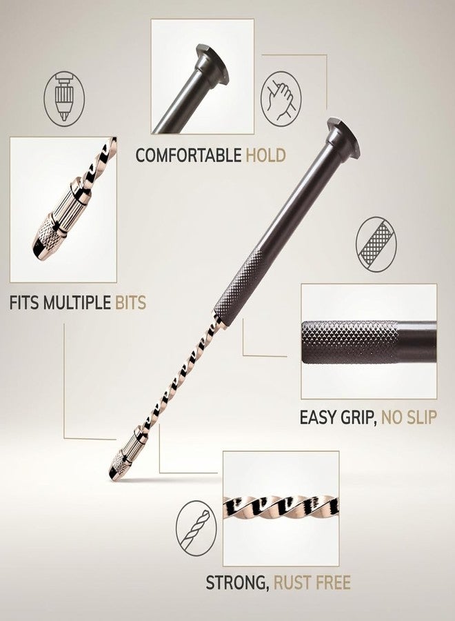 QUORIN Hand Drill for Resin Art,Pcb,Jewelry Making – Includes 4 Precision Micro Bits | Easy-to-Use for Woodworking, Crafts & Keychains - Image 3