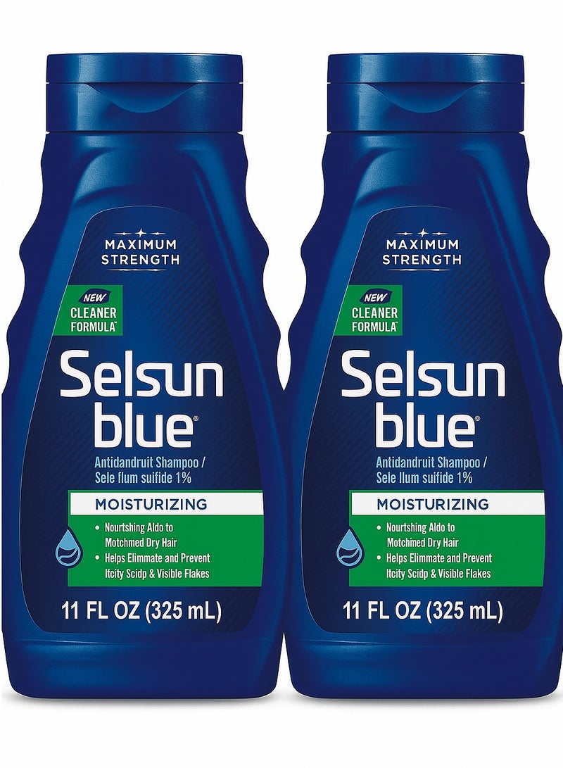Selsun blue Moisturizing with Aloe Dandruff Shampoo (Pack of 2) - Image 2