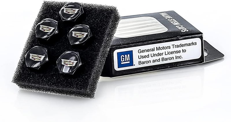 Cadillac Logo Valve Cap Covers (Black) - Image 2