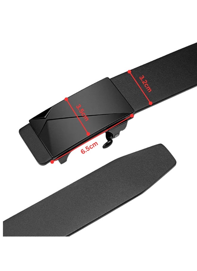 Gloryful Men Leather Belt Leather, Business Belt Automatic Buckle Luxury Design Waistband Waist Strap For Man  - Image 5