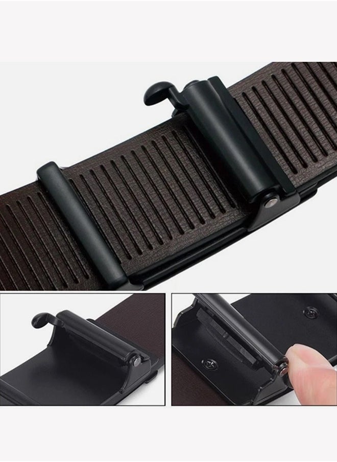 Gloryful Men Leather Belt Leather, Business Belt Automatic Buckle Luxury Design Waistband Waist Strap For Man  - Image 4