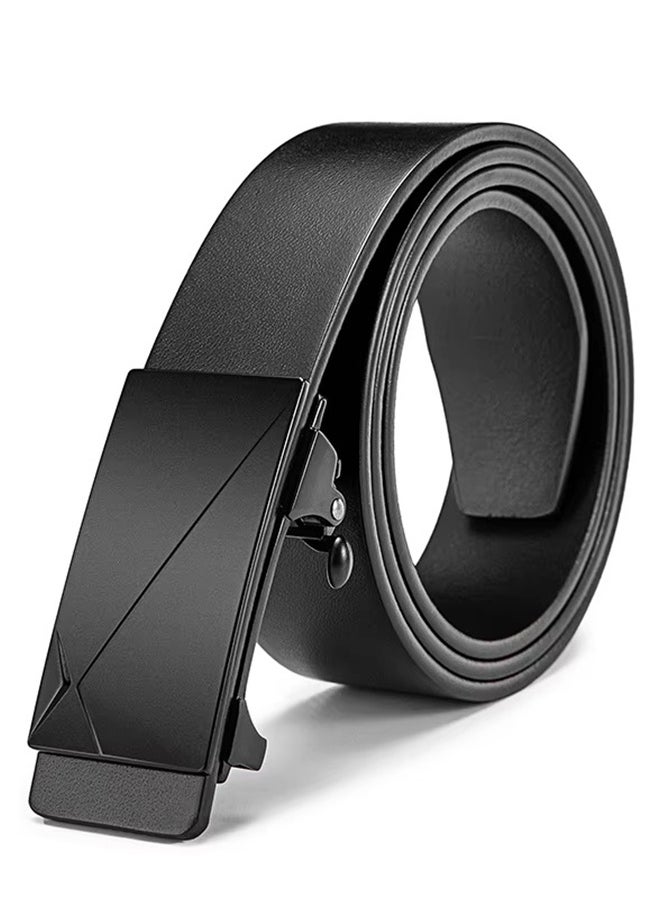 Gloryful Men Leather Belt Leather, Business Belt Automatic Buckle Luxury Design Waistband Waist Strap For Man  - Image 1