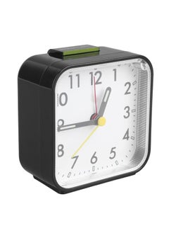 Thoraya Small Clock Black Alarm Silent Minimalistic Design Snooze with Backlight Retro Clock for Bedroom Living Room  - Image 4