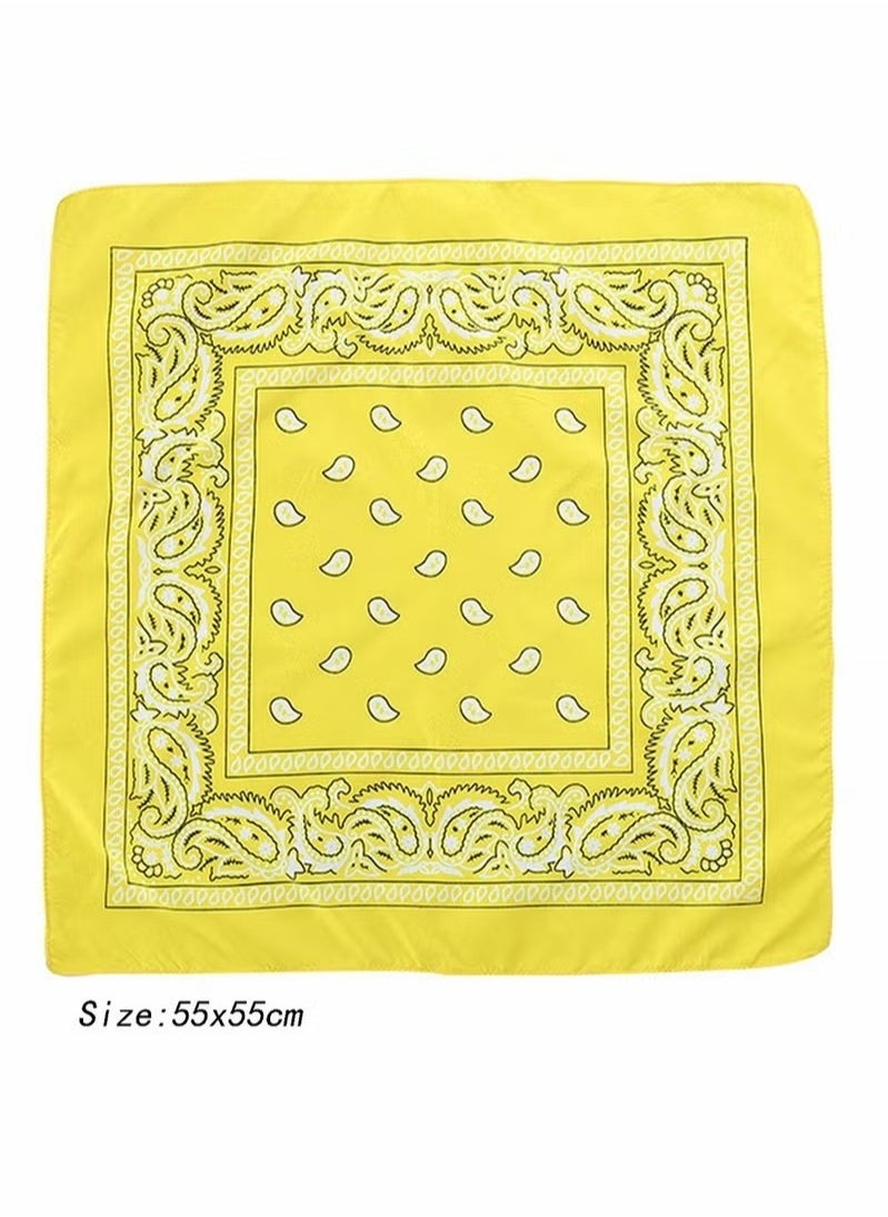 Generic - Paisley Print Bandanas Multi-Purpose Assorted Cowboy Bandanas Unisex Head Wrap Scarf Wristband for Adults and Kids 22x22 inch(10Pcs) - Image 1