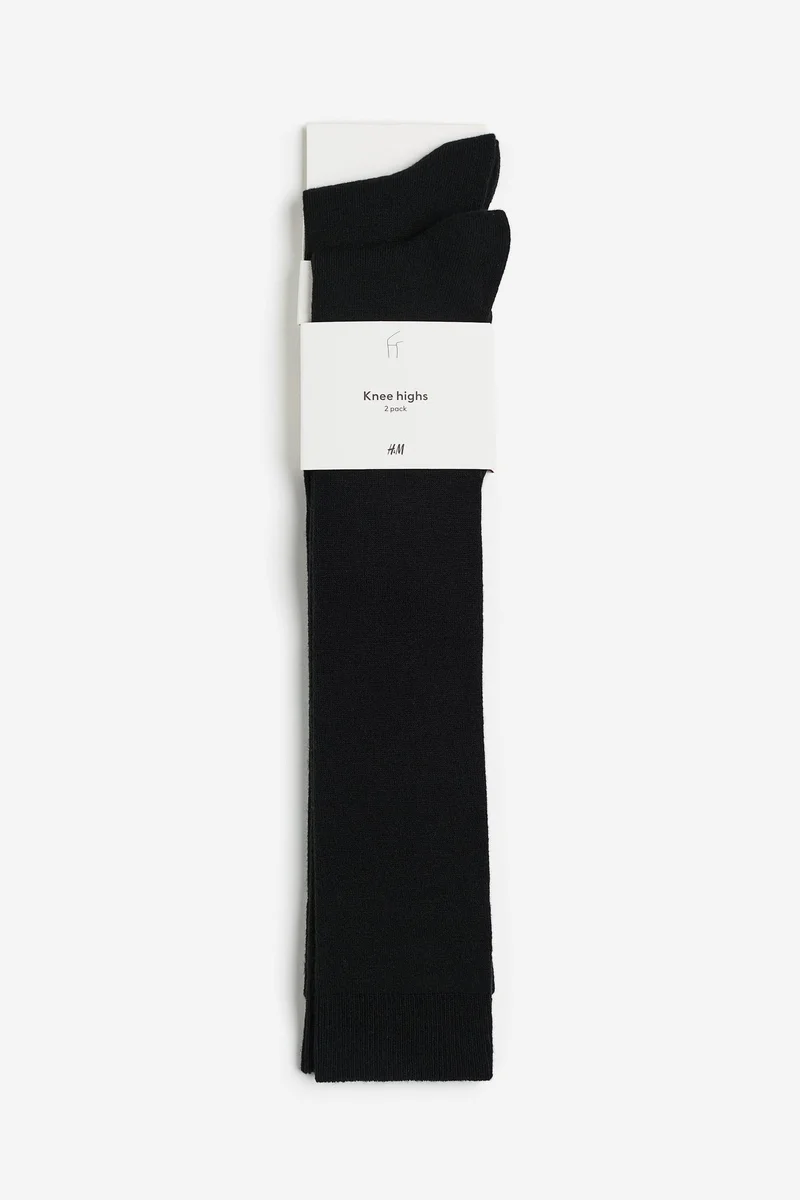 H&M 2-pack knee socks