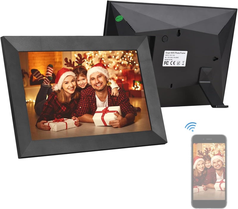 Eacam Digital Photo Album 8 Inch Smart WiFi Photo Frame Digital Picture Frame Photo Album IPS Touch-screen 1280 * 800 Photo 1080P Video 16GB Storage Auto Rotation Photo Sharing via APP - Image 1
