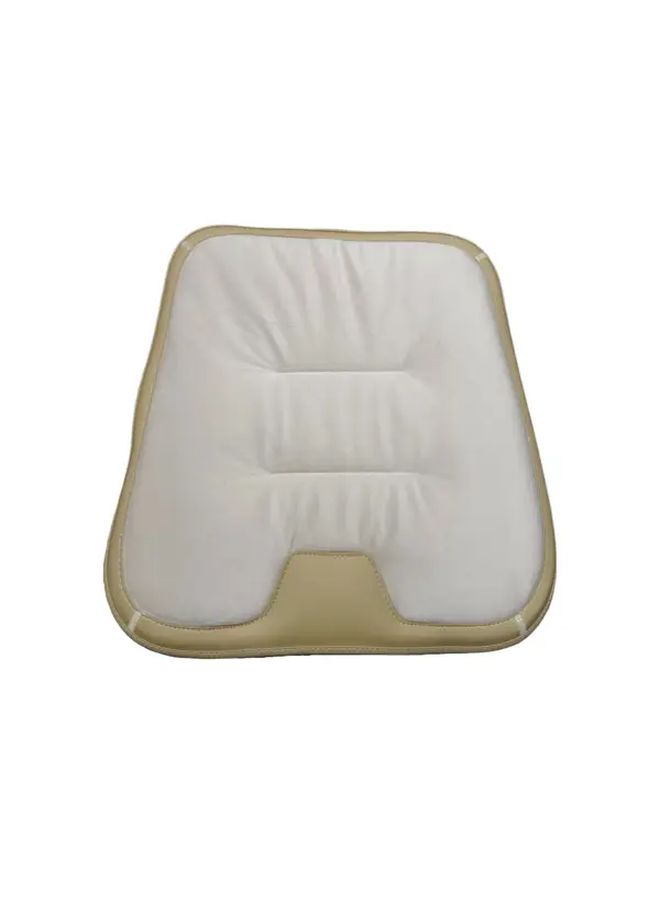 Autumn Winter Car Seat Cushion Flannel Material Thickened Warm Liner Universal Fit For Most Vehicles 5 Seater Car SUV Set Of 2 Front Seats Brown Orange 18.9x18.9 Inch - Image 3