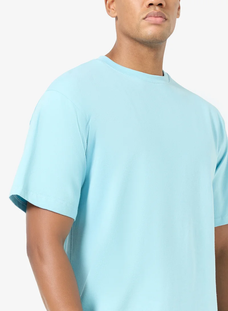 Seventy Five Basics  Oversized Drop Shoulder T-Shirt for Men | Best Price UAE