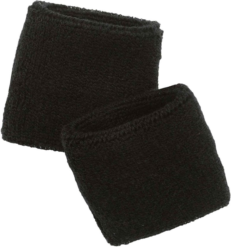 Ergodyne Chill-Its 6500 Absorptive Moisture-Wicking Wrist Sweatband - Black - Image 1