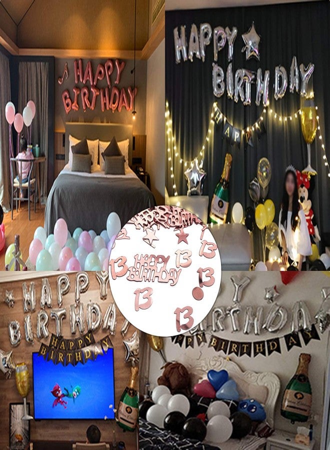 Youu TFYU Happy Birthday Party Table Confetti - Twinkle Stars Foil Metallic Sequins & Special Events Table Scatters - 700pcs (Rose Gold) (80 Years Old) - Image 4